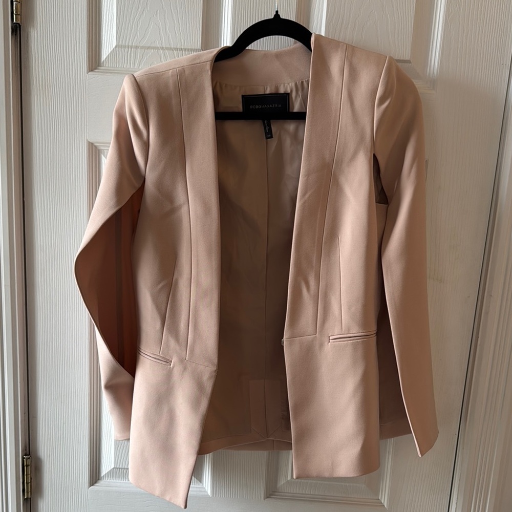 Women’s Nude/pink Blazer cape by bcbg